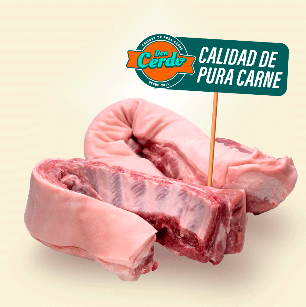 COSTILLA EN TIRAS CON CUERO